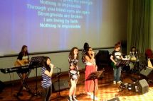 Youth band rocking for Jesus!