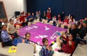 Kids at the Christmas arty!